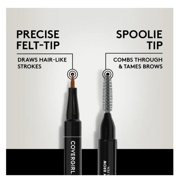 NEW Covergirl Easy Breezy Brow INK PEN Soft Blonde Eyebrow Pencil Smudge Proof - Picture 2 of 11